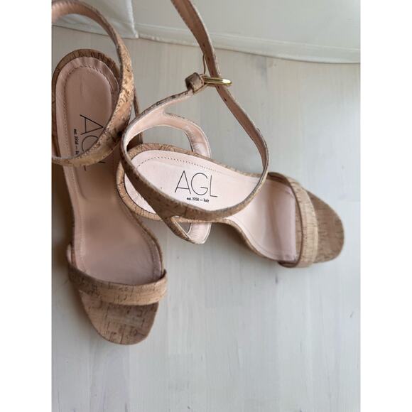 AGL Demi Ankle Strap Wedge Sandal (Women) size 40/ US 10 - Picture 6 of 11